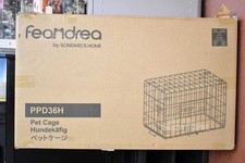 Kennel Cani Gabbia In Ferro Pieghevole 2 Porta Vassoio Rimovibile92.5x57.5x64cm 