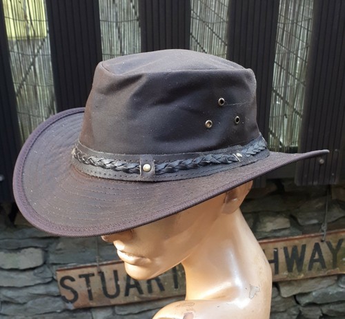 Cappello nero marrone - cappello, cera