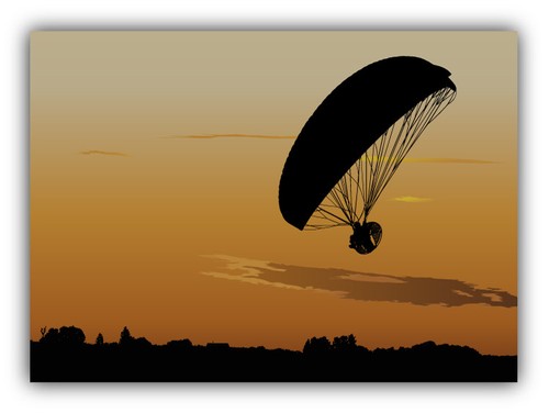 Adesivo parapendio paramotore - parapendio,