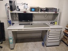 Banco da lavoro elettronica Susta  con cassettiera e mensola, elettrificato