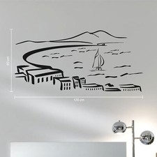 adesivi murali vesuvio golfo di napoli frasi citazioni napoletane a1184