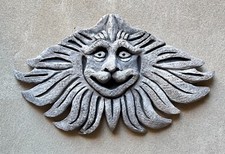 Maschera da muro in terracotta - Meridiana - Scultura unica fatta a mano