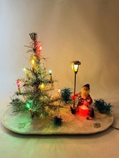 ? Christmas Pinecone Decoration Diorama Hand Made Vintage Style Natale Gnomo