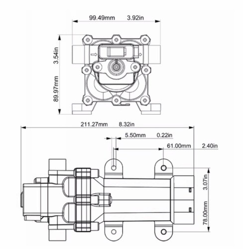 Pompa acqua membrana 12v - pompa,