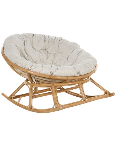 Sedia dondolo rattan - in,