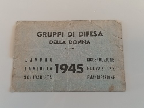 Italian women union card - union, udi