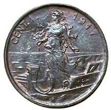 1-2 Centesimi dal 1903 al 1917 Vittorio Emanuele III
