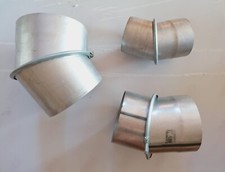 Curva MULTICLIMA Aperta 45° Regolabile Acciaio Alluminato Ø230 mm, Canna Fumaria