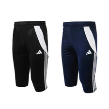 Adidas Tiro24 Pantaloni da Allenamento Capri (IJ7671/1000) Palestra Calcio Sport 3/4 Mezzi Pantaloni