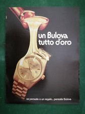 PUBBLICITA' ORIGINALE - ADVERTISING - WERBUNG OROLOGI "BULOVA" del 1979