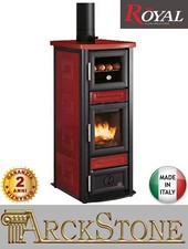 Stufa Focolare Stufetta Legna Ceramica Royal Palazzetti Stuba Forno Rosso 7,1 KW