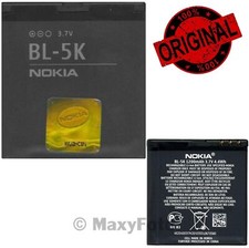 NOKIA BATTERIA LITIO ORIGINALE BL-5K 1200mAh NEW PILA PER C7 N85 N86 8MP X7 701