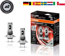 OSRAM Night Breaker H7 Lampade LED SPEED Omologate  per Auto e Moto 6000K