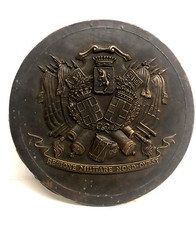 ANTICO MEDAGLIONE COMMEMORATIVO BRONZO BASSORILIEVO REGIONE MILITARE NORD-OVEST