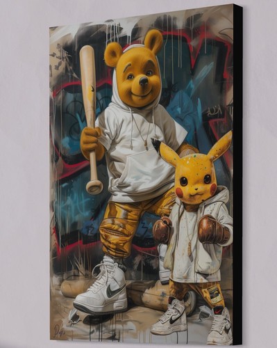 Quadro tela pikachu pokemon - quadro,