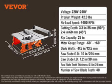 VEVOR Troncatrice Circolare