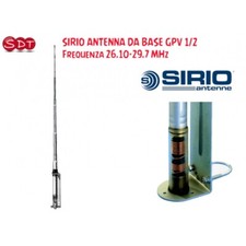 SIRIO ANTENNA DA BASE GPV 1/2 senza Radiali - Frequenza 26.10-29.7 MHz