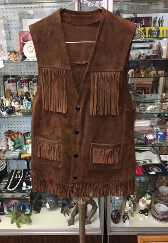 Gilet vintage pelle - gilet,