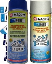 Kit Riparazione Targhe Macota Auto Moto Blu+Bianco