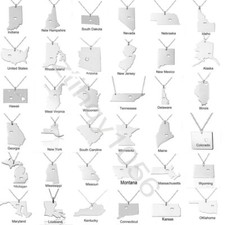  Collana con ciondolo mappa di