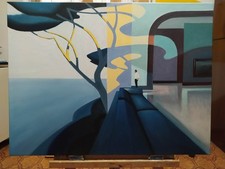 Quadro dipinto a mano arte