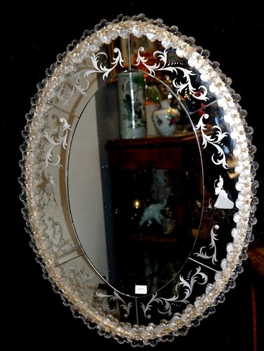 Vintage specchiera vetro - specchiera, di