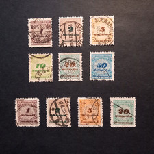 GERMANIA WEIMAR 1923/ VALORE IN "MILIARDEN" - N. 10 VALORI USATI