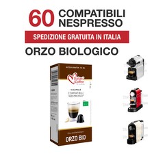 60 Capsule Orzo Biologico Italian Coffee compatibili Nespresso