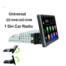 Autoradio Multimediale Auto 1din Android Regolabile 10" Touch Screen Navigazione GPS