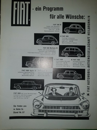 Fiat 500 600 multipla 1100 - fiat,