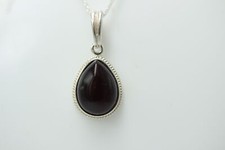 Pendente In Ambra 925 Argento