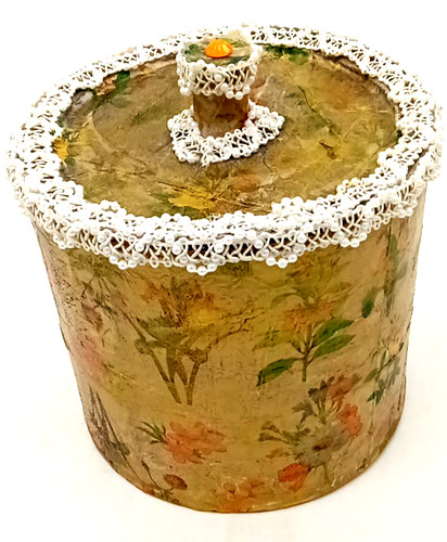Scatola portaoggetti rotonda