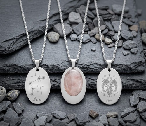 Collana cabochon quarzo rosa - quarzo,