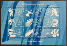 Repubblica 2006 giochi olimpici serie completa mnh in foglietto