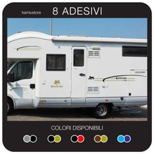 Adesivo Rimor Kentucky x camper in vinile prespaziato - 8 adesivi componibili