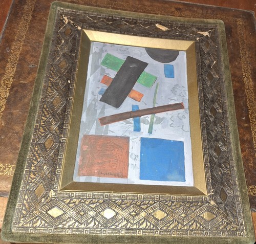 Dipinto olio antico su - ad,