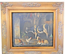 DIPINTO QUADRO SCENA RUSTICA E.PISANI G.PALIZZI ANNI 6080