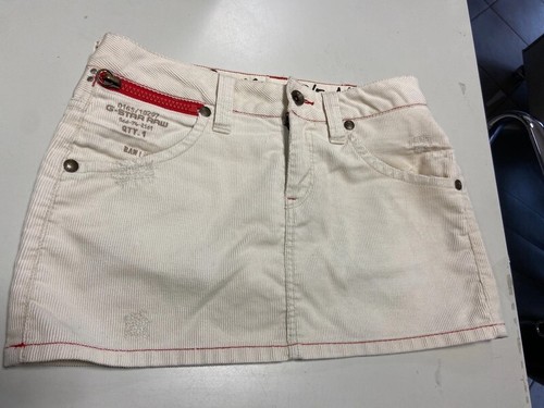 Minigonna velluto bianco - , crema