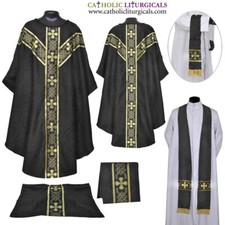 NUOVO NERO set casula gotica e