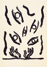 Virgilio Guidi OCCHI NELLO SPAZIO litografia 50x35 NO SASSU CASCELLA GONZAGA BAJ