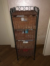 Mobile Bagno Colonna salvaspazio con 4 cassetti