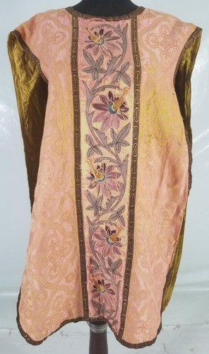 Antique french silk brocade - antique,