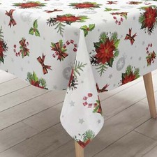 KEVKUS Tela Cerata Tovaglia Impresso Natale B6023-01 Advent Angolare Tondo Ovale