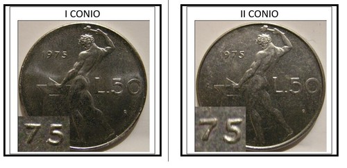 Variante lire 1975 dritto - 1975, 7