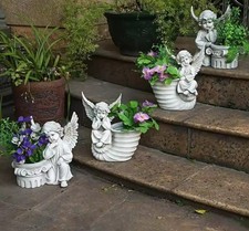 Vaso Fiori Angelo in Resina