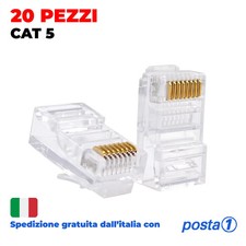 20x Connettori RJ45 8P8C Plug