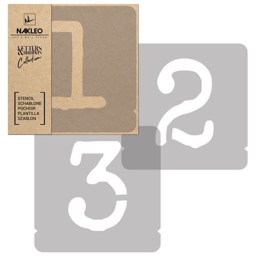 Stencil lettere numeri - stencil, e