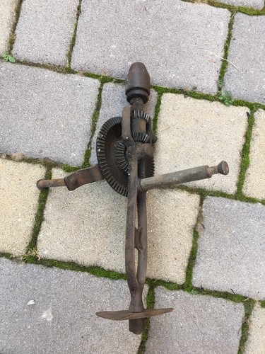 Trapano mano manuale vintage - trapano, a