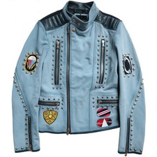 Giacca biker pelle - diesel, nero