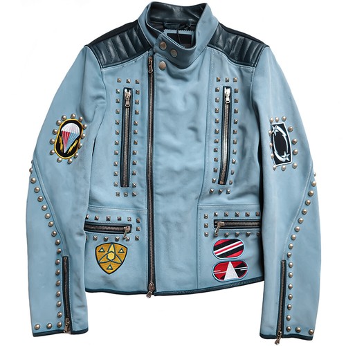 Giacca biker pelle diesel nero - biker,